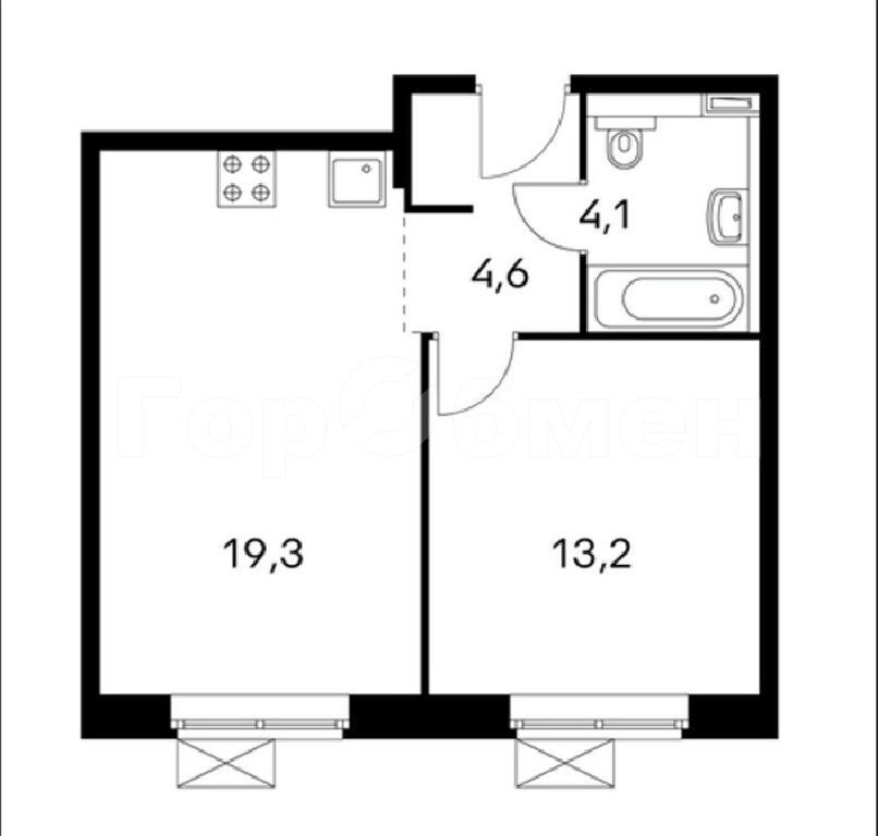 квартира г Москва Пыхтино, обл Московская, Летчика Грицевца ул., 14А фото 9