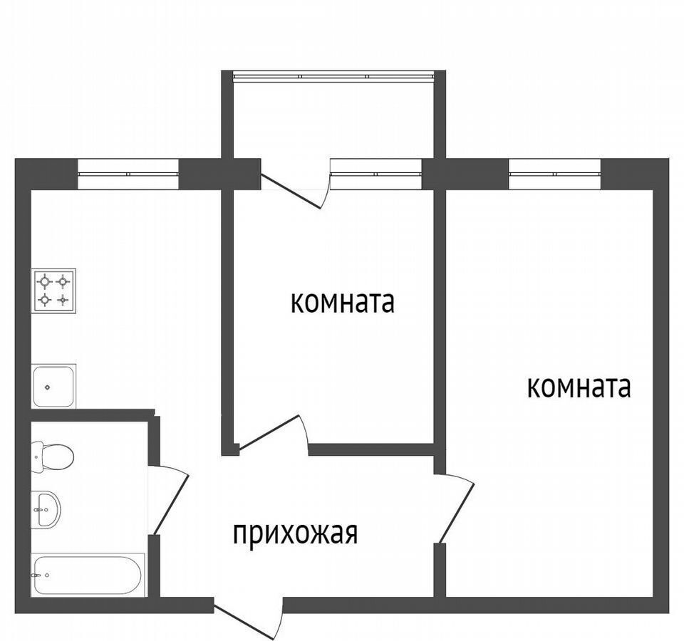 квартира г Красноярск р-н Советский пр-кт 60 лет Образования СССР 50а фото 17