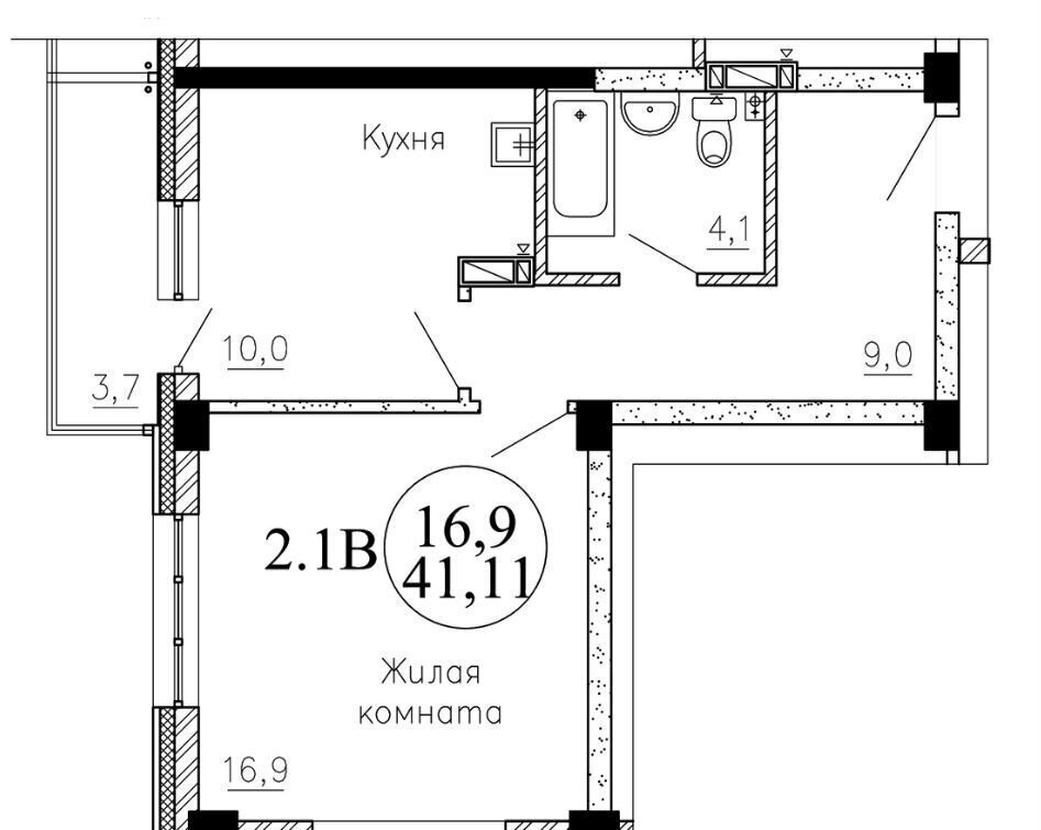 квартира г Новосибирск р-н Ленинский ул Пархоменко 11 Площадь Маркса фото 1