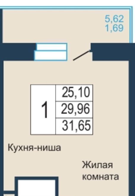 квартира г Красноярск р-н Советский Северный пер Светлогорский 2о ЖК «Светлогорский» фото 2