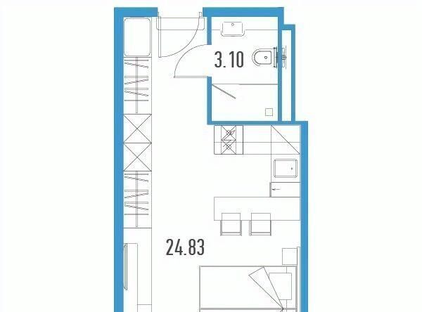 квартира г Санкт-Петербург р-н Московский пл Конституции 3 округ Новоизмайловское фото 1