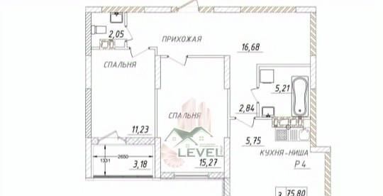 квартира г Энгельс ул Полиграфическая 77а городское поселение Энгельс фото 1