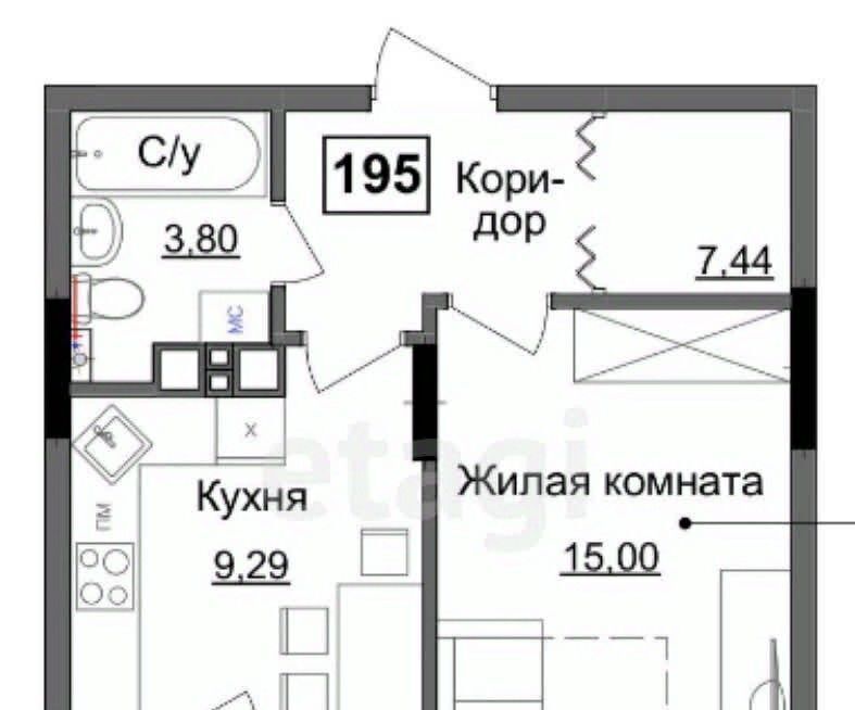 квартира г Ижевск р-н Индустриальный ул Парковая 5а ЖК Семья Дом на Парковой фото 14