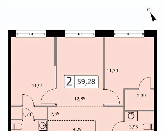 квартира г Москва метро Бульвар Рокоссовского ул 3-я Гражданская 21 фото 1