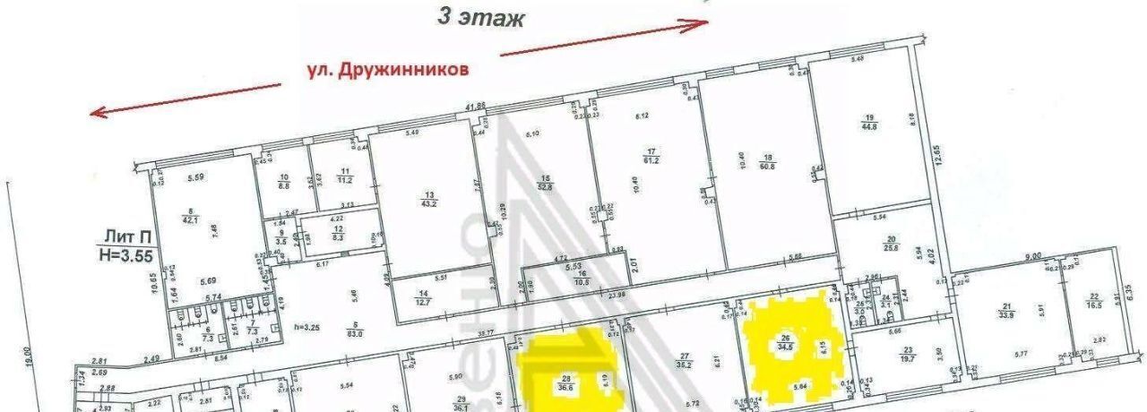 офис г Воронеж р-н Коминтерновский ул Дружинников 5б фото 4