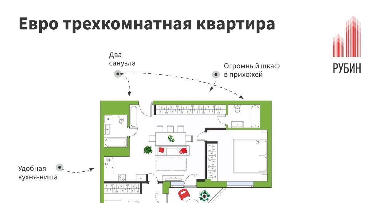 квартира г Архангельск р-н Ломоносовский округ пр-кт Ломоносова 98 фото 1