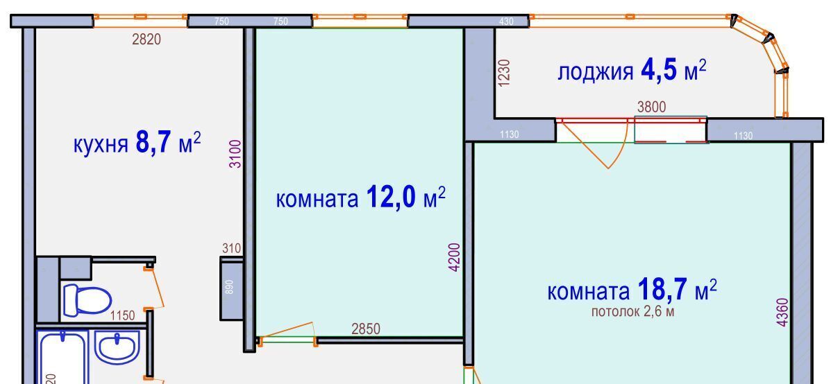 квартира г Новосибирск р-н Октябрьский Золотая Нива ул Лазурная 14 фото 24