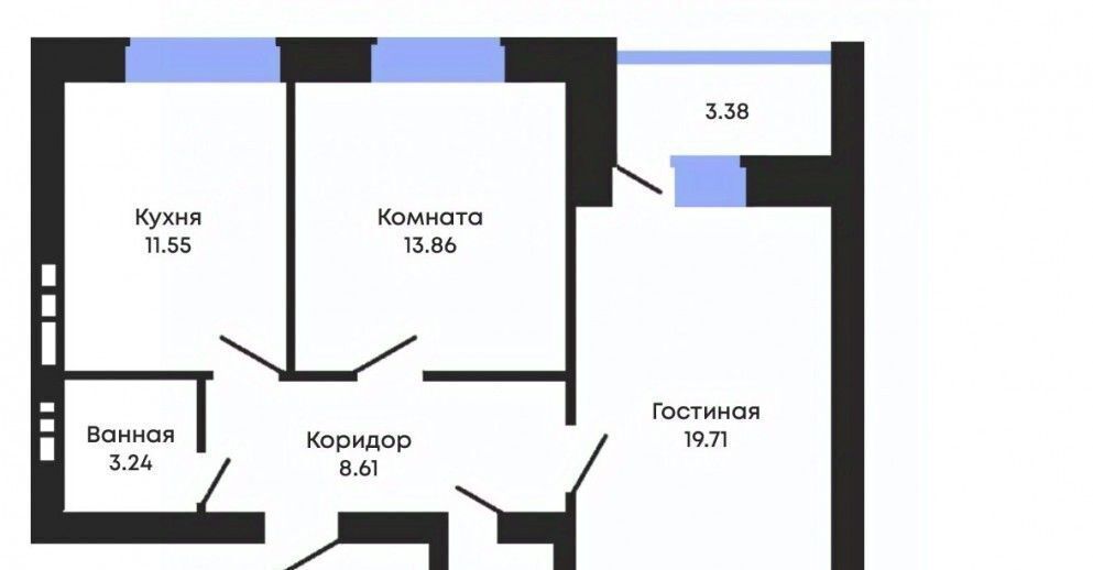 квартира г Воронеж р-н Советский ул Курчатова 26б фото 1