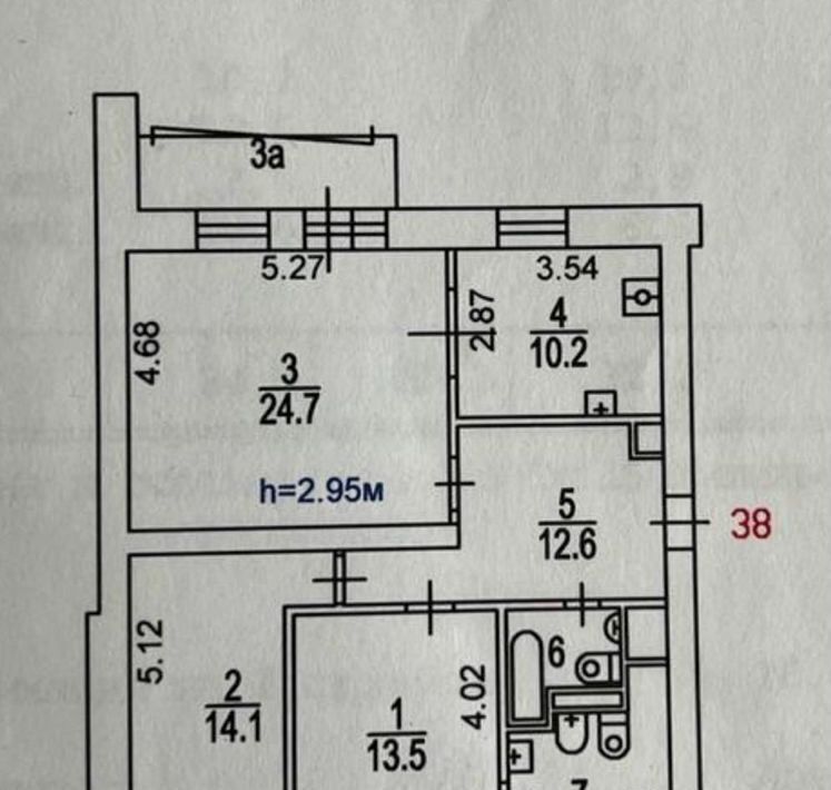 квартира г Москва метро Тульская ул Малая Тульская 2/1к 2 муниципальный округ Даниловский фото 14