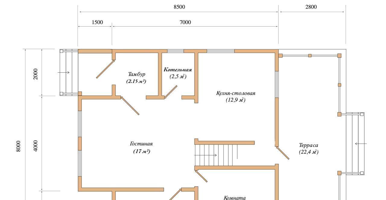 дом г Чехов Ходаевские дачи кп, 136 фото 12