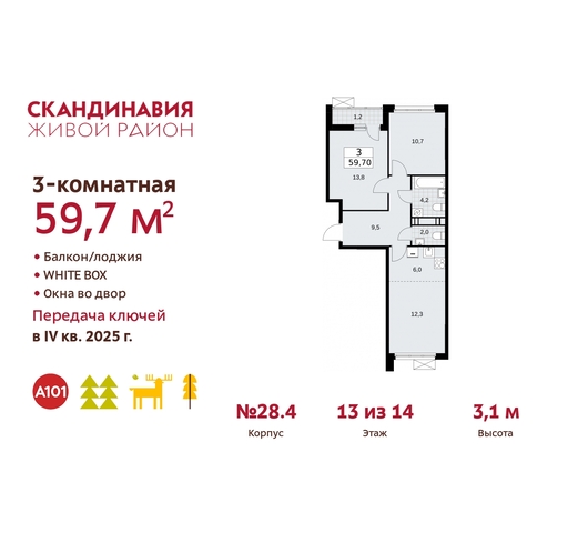 жилой район «Скандинавия» Сосенское, жилой комплекс Скандинавия, 28. 4, Бутово фото