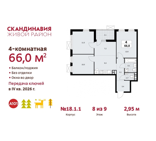 жилой район «Скандинавия» Сосенское, жилой комплекс Скандинавия, 18. 1.1, Бутово фото