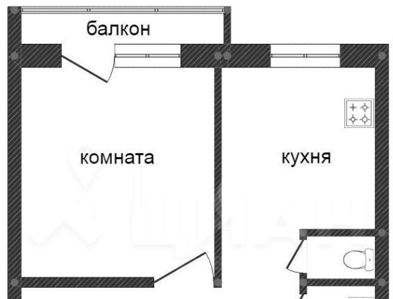 квартира г Красноярск р-н Октябрьский ул Гусарова 3 фото 2