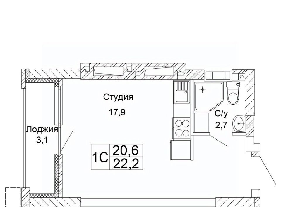 квартира г Волгоград р-н Кировский ЖК «Колизей» фото 1