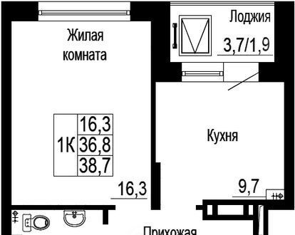 квартира г Красноярск р-н Центральный ул Петра Подзолкова 19 фото 1