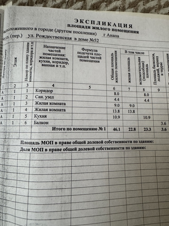 квартира р-н Анапский г Анапа ул Рождественская 52 муниципальный округ Анапа фото 8