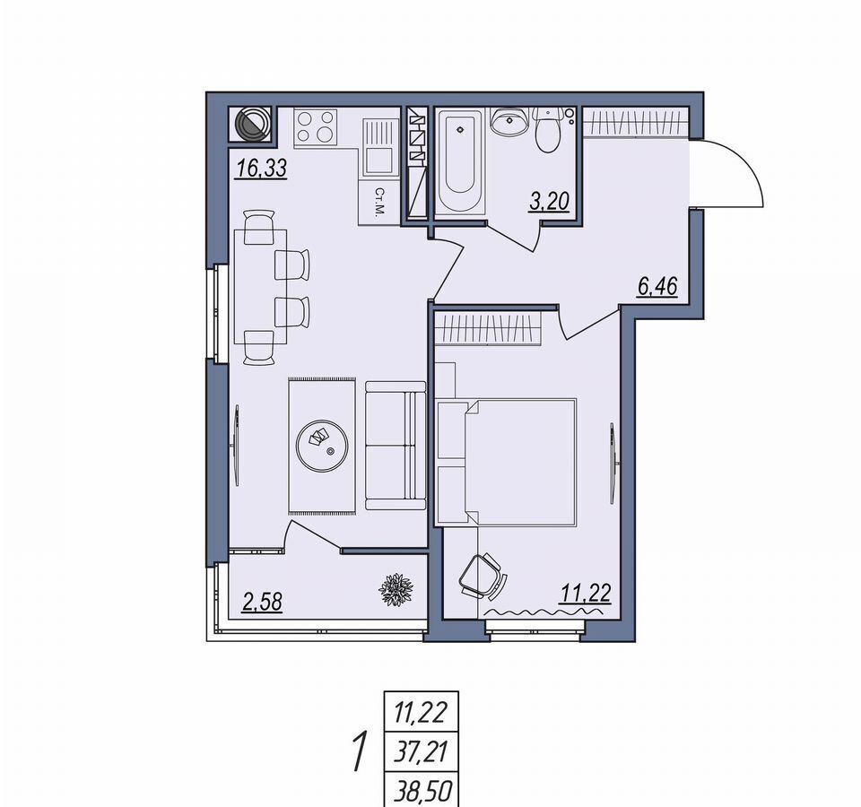 квартира г Волгоград р-н Тракторозаводский ул Тракторостроителей 31 фото 1