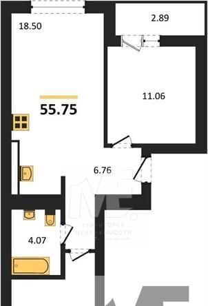 квартира г Калининград р-н Ленинградский ул Героя России Катериничева 9к/2 фото 1