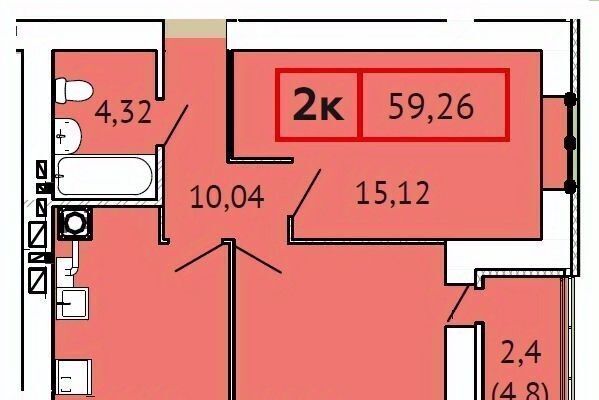 квартира г Иваново р-н Фрунзенский ул 3-я Первомайская 4 фото 1