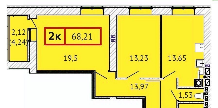 квартира г Иваново р-н Фрунзенский ул 3-я Первомайская 4 фото 1