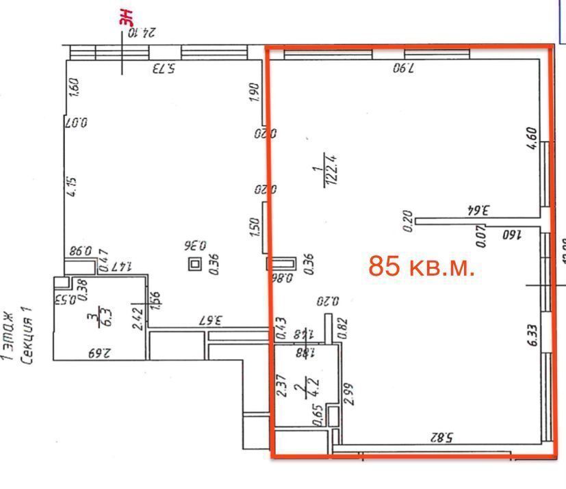 торговое помещение г Москва метро Щербинка ул Красовского 2к/2 Остафьево, Новомосковский административный округ, р-н Щербинка, ул. Красовского, Московская область, городской округ Богородский, Воскресенское фото 7