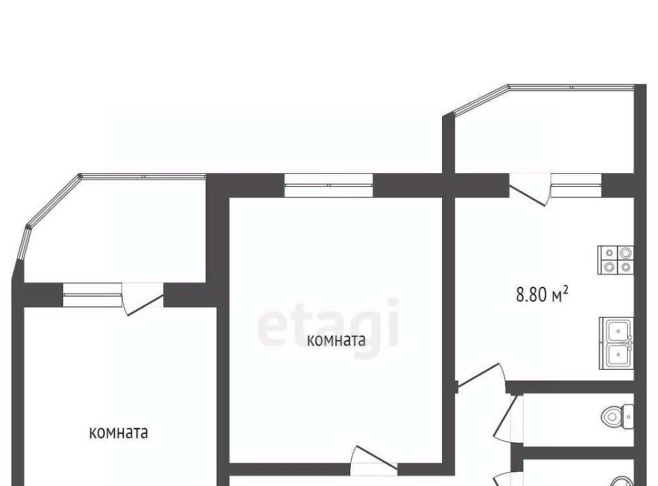 квартира г Воскресенск ул Ломоносова 119к/2 фото 2