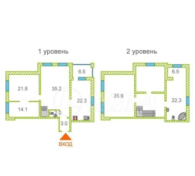 квартира г Тюмень р-н Калининский ул Депутатская 80к/2 Калининский административный округ фото 2