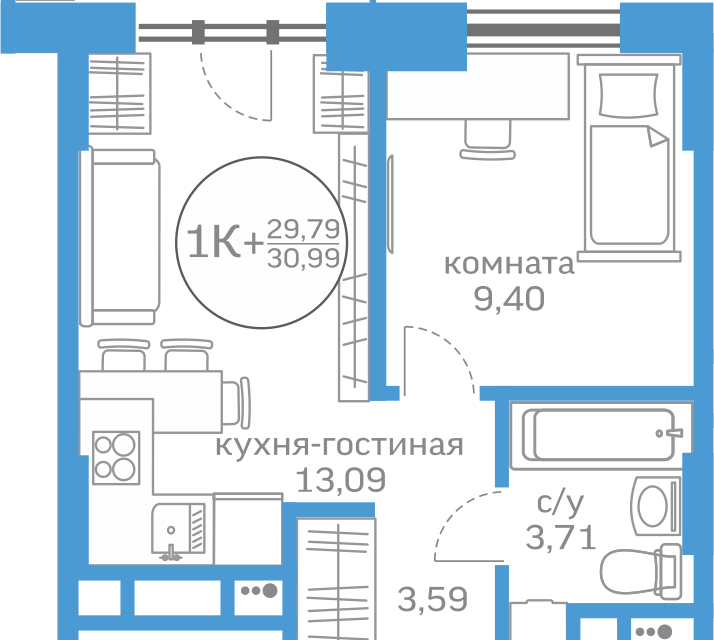 квартира г Тюмень ул Краснооктябрьская 16 Тюмень городской округ фото 1