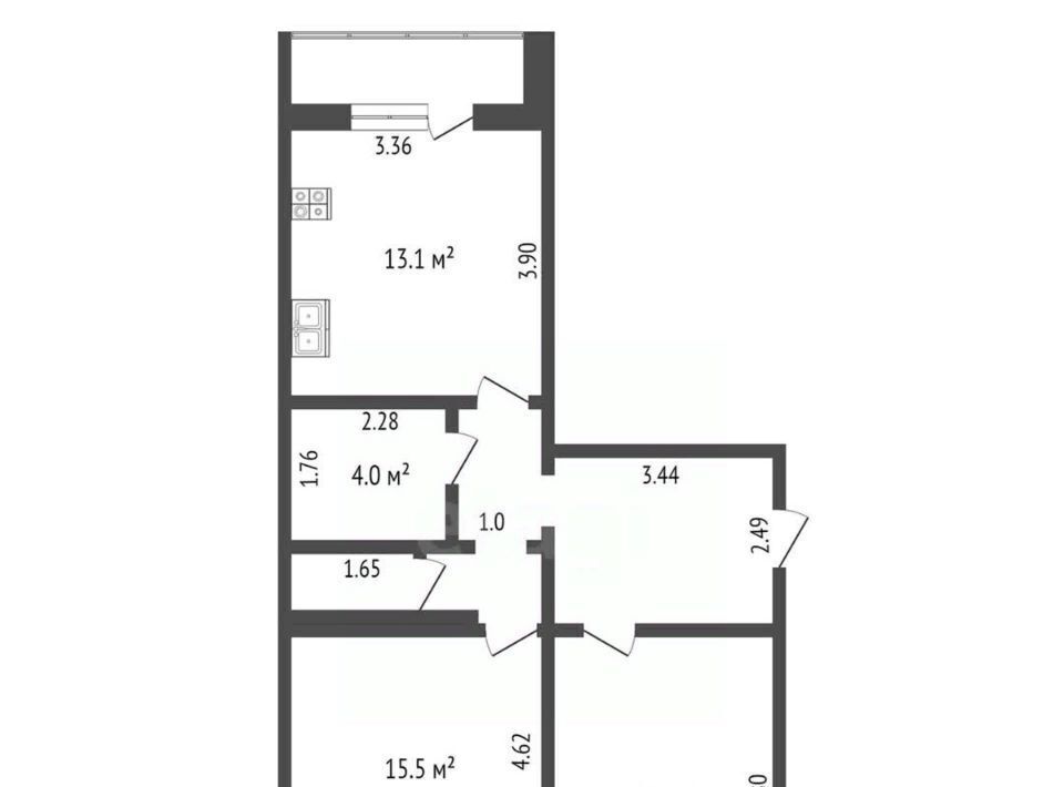 квартира г Геленджик Северный ул. Маршала Жукова, 1к 4 фото 2