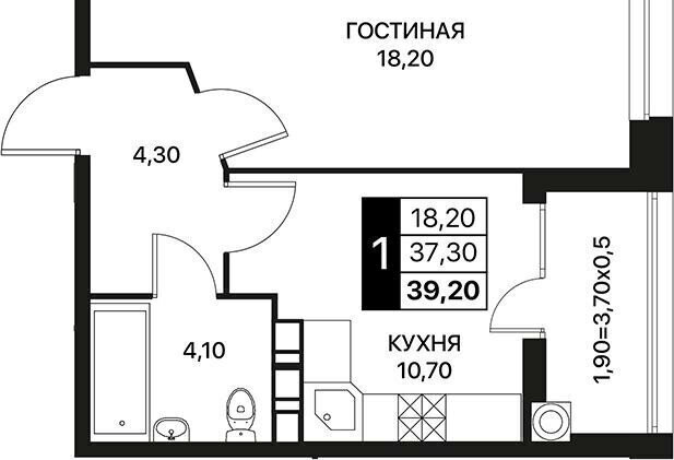 квартира г Ростов-на-Дону р-н Первомайский ул Берберовская 9с/2 фото 6