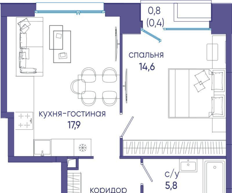 квартира г Москва метро Терехово ЖК «Остров» 6-й кв-л фото 1