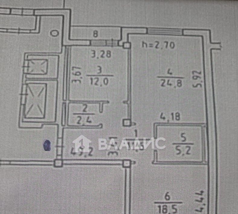 квартира г Новосибирск р-н Кировский Затулинский ул Зорге 275 Площадь Маркса, жилмассив фото 12