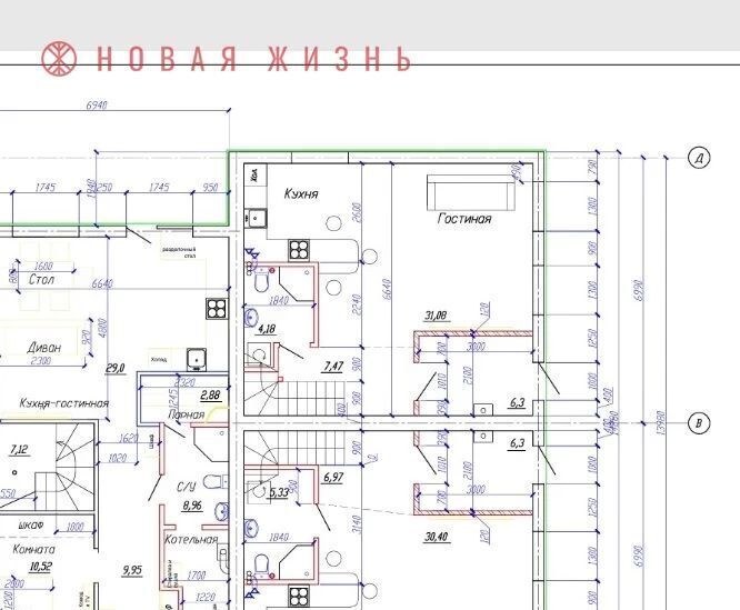 квартира г Самара Российская ул Гастелло 4 фото 12