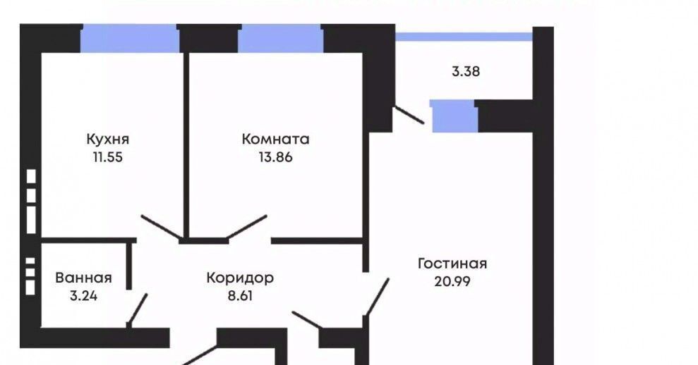 квартира г Воронеж р-н Советский ул Курчатова 26б фото 1