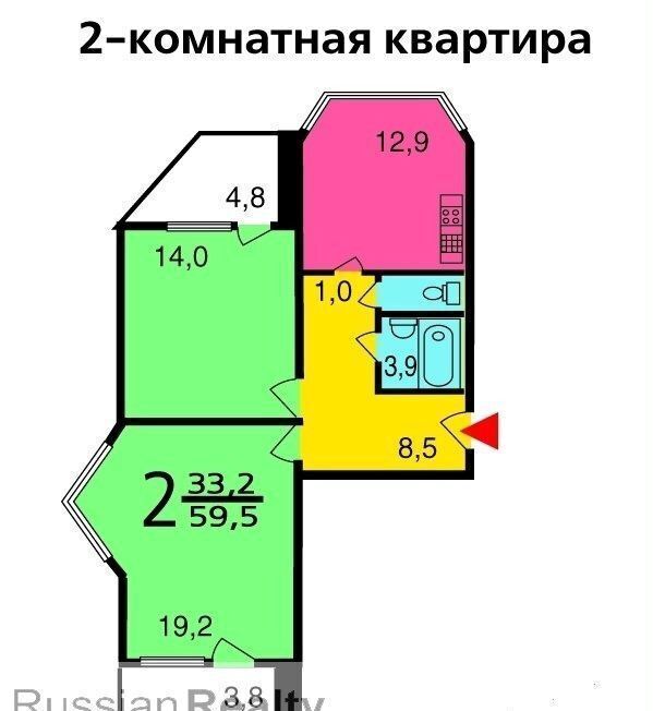 квартира г Одинцово Баковка 165, Одинцовский г. о., Можайское ш. фото 1