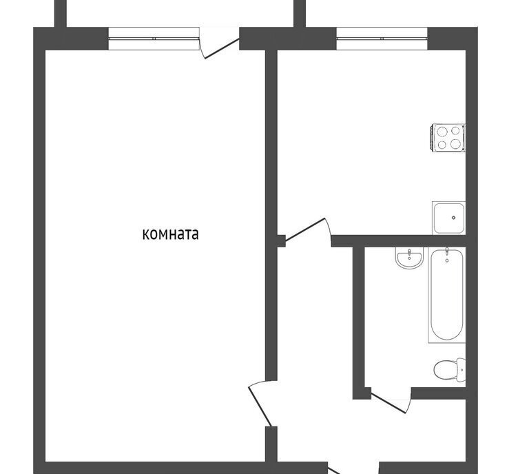 квартира г Омск пр-кт Космический 16ак/1 Октябрьский АО фото 18