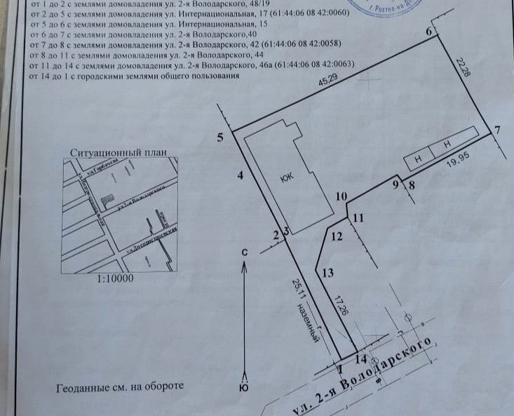 земля г Ростов-на-Дону р-н Железнодорожный ул 2-я Володарского фото 2