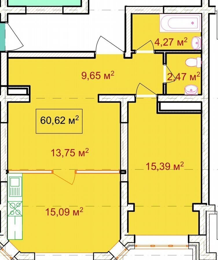 квартира г Грозный ул Сайханова 107 Байсангуровский район фото 4