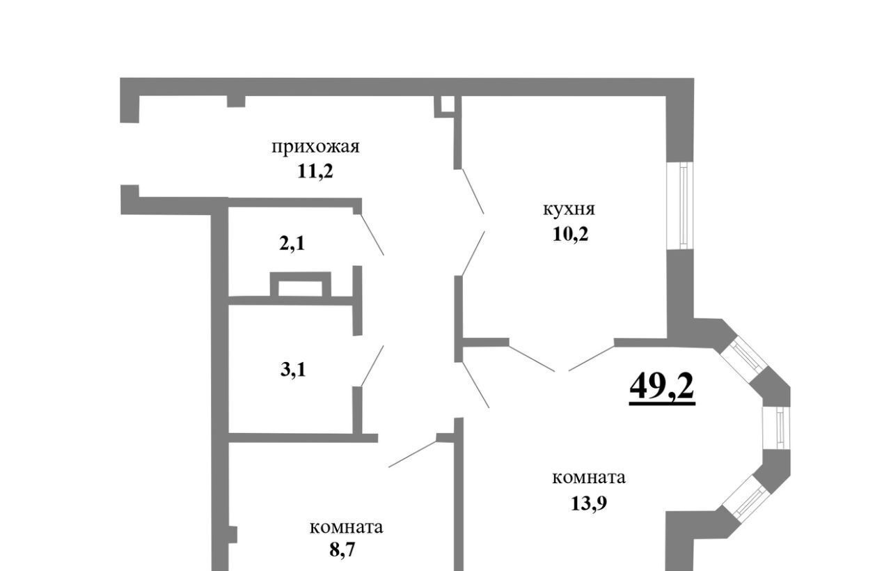 квартира г Санкт-Петербург метро Звенигородская ул Звенигородская 7к/2 округ Семёновский фото 2