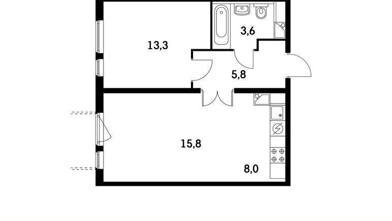 квартира г Москва метро Говорово ш Боровское 2к/6 Московская область фото 2