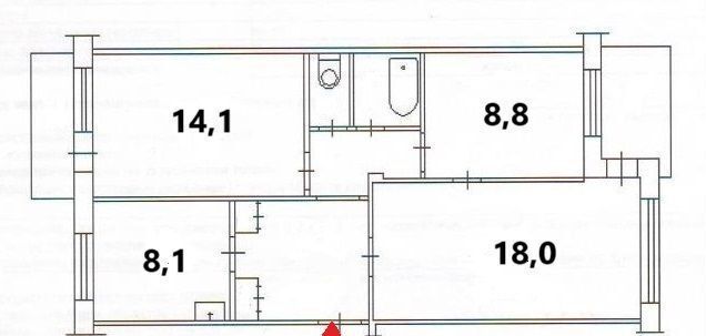 квартира г Красноярск р-н Кировский ул Щорса 54 фото 23