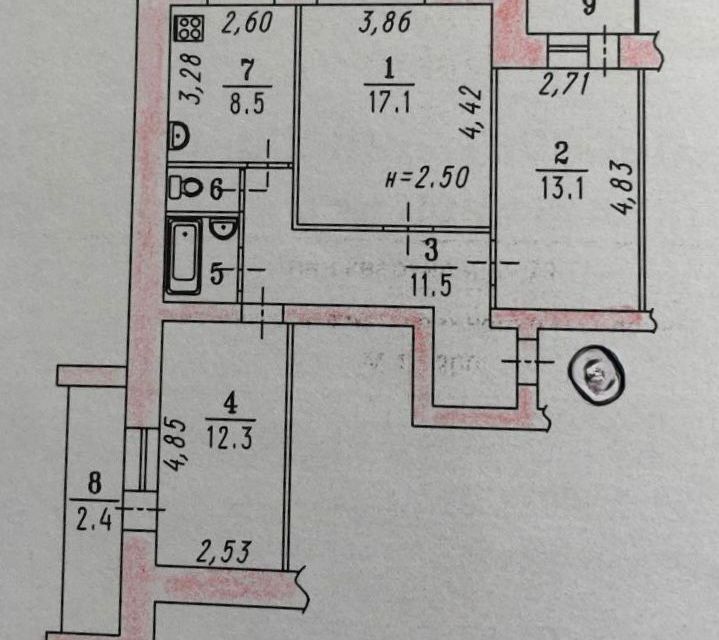 квартира г Омск ул Челюскинцев 102к/1 Омский район фото 2