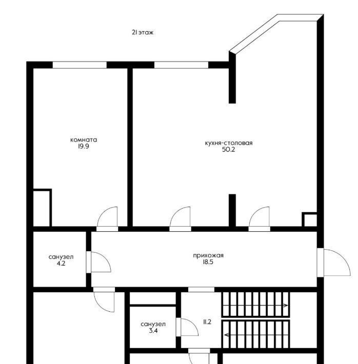 квартира г Краснодар р-н Прикубанский Школьный микрорайон ул им. Филатова 19/1 фото 12