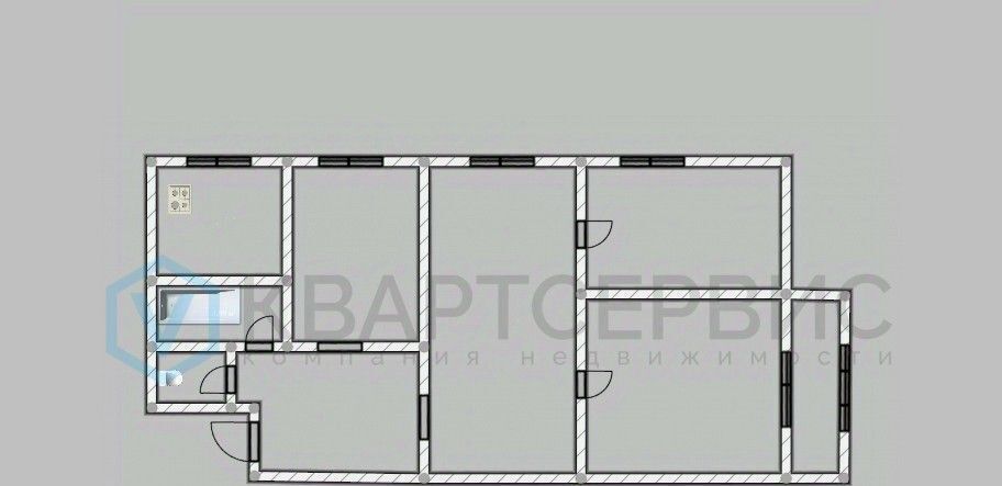 квартира г Омск р-н Кировский ул Профинтерна 4 Кировский АО фото 11