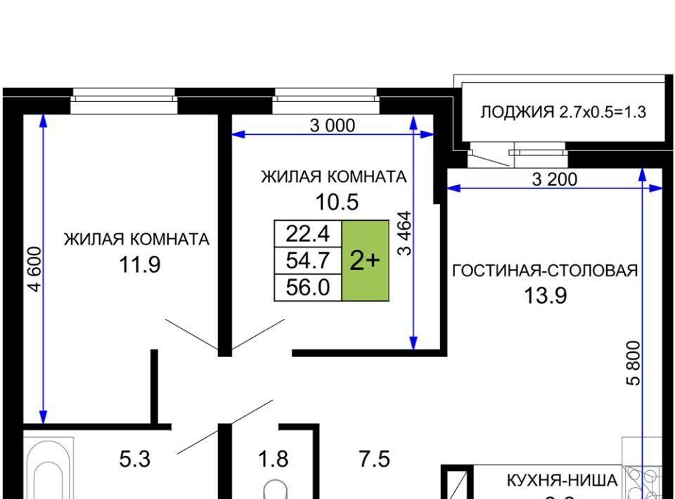 квартира г Краснодар р-н Прикубанский ЖК «Дыхание» фото 1