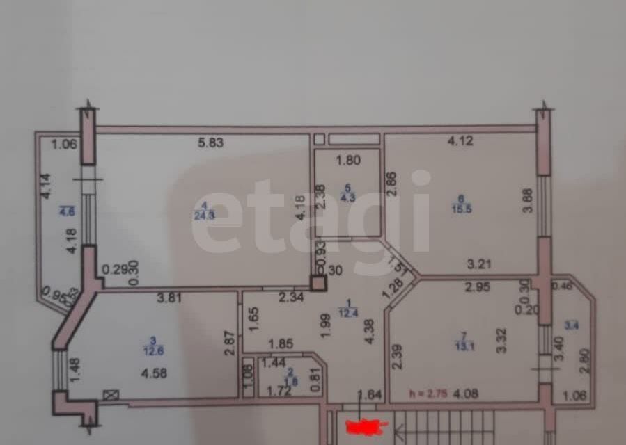 квартира г Элиста мкр 9 25 Элиста городской округ фото 2