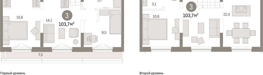 квартира г Тюмень ЖК «Октябрьский на Туре» Калининский административный округ фото 2