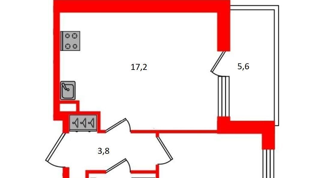 квартира г Санкт-Петербург метро Комендантский Проспект аллея Арцеуловская 19 округ Коломяги фото 22