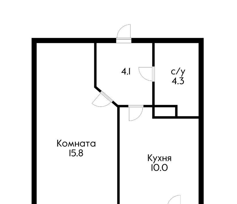 квартира г Краснодар р-н Прикубанский ул Красных Партизан 1/4к 9 фото 2