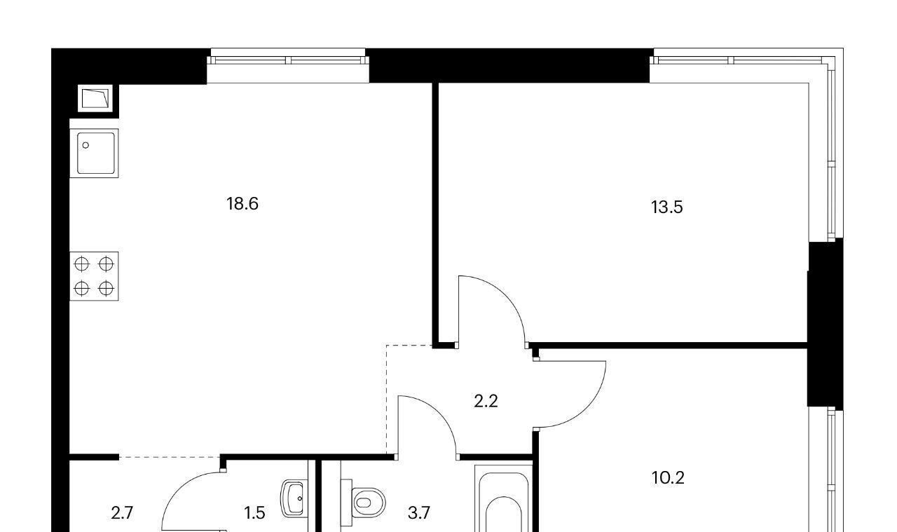 квартира г Москва метро Аминьевская ш Очаковское 9а Vangarden муниципальный округ Очаково-Матвеевское фото 8